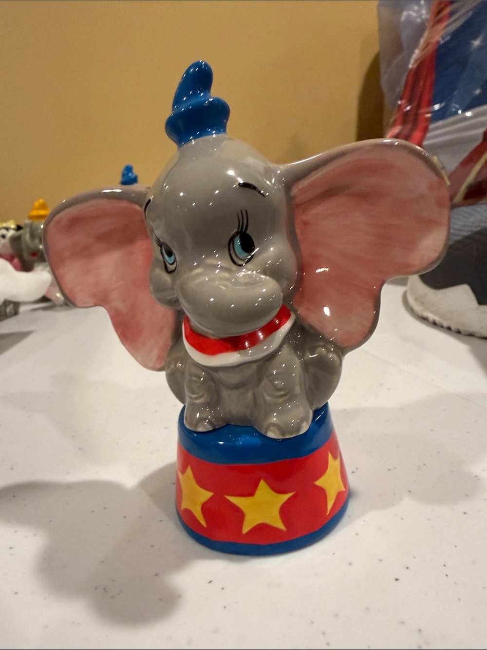 Disney Vintage Ceramic Dumbo Salt and Pepper Shaker